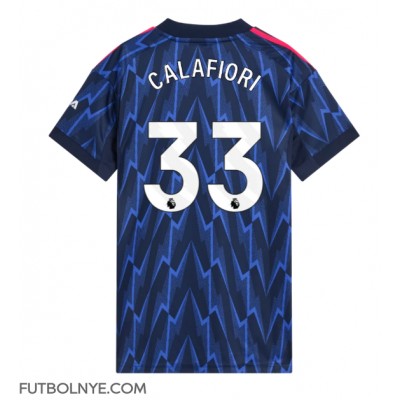 Camiseta Arsenal Riccardo Calafiori #33 Visitante Equipación para mujer 2025-26 manga corta Camiseta Arsenal Riccardo Calafiori #33 Visitante Equipación para mujer 2025-26 manga corta